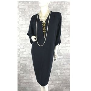 Auth New MICHAEL KORS Runway Black Stretch Dress